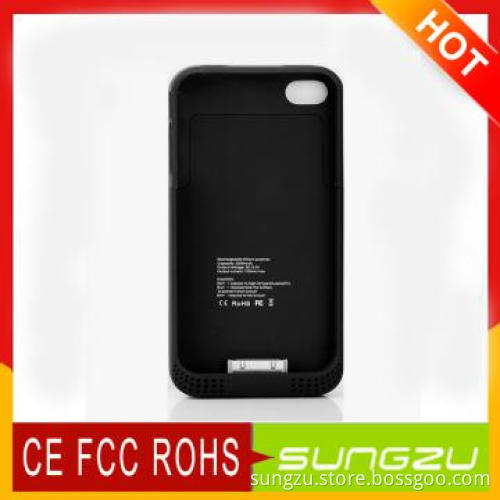 For Iphone 4G 4S External Backup Battery Case 2000MAH